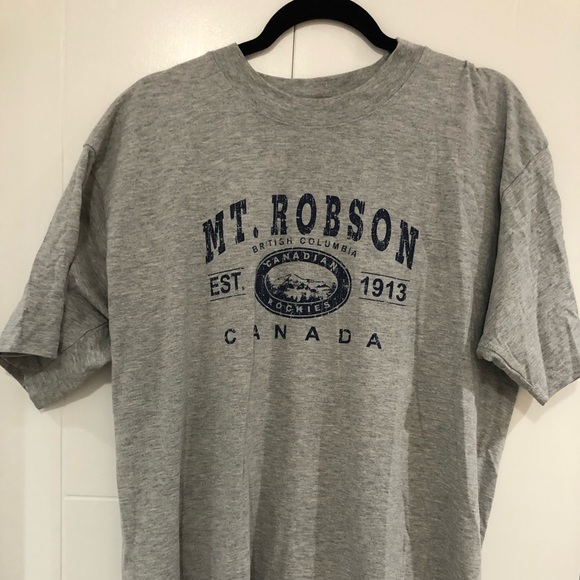 Vintage Mt. Robson oversized grey T-shirt - Picture 2 of 5